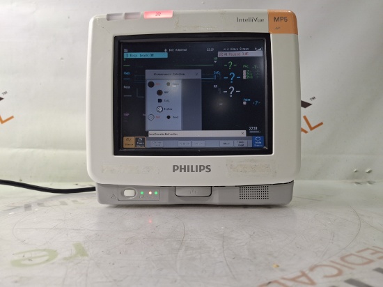 Philips Intellivue MP5 - ECG, Fast SpO2, NIBP, Press, Temp Patient Monitor - 455536