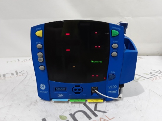 GE Healthcare Dinamap V100 - NIBP, SpO2, Temp Vital Signs Monitor - 427804