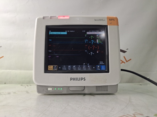 Philips Intellivue MP5 - ECG, Fast SpO2, NIBP, Press, Temp Patient Monitor - 452781