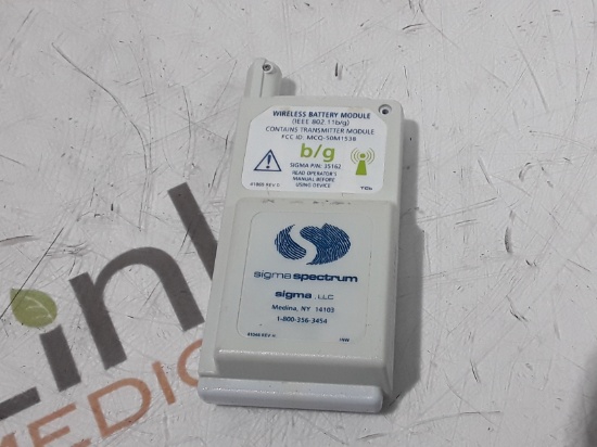 Baxter Sigma Spectrum 35162 Wireless B/G Battery - 440555