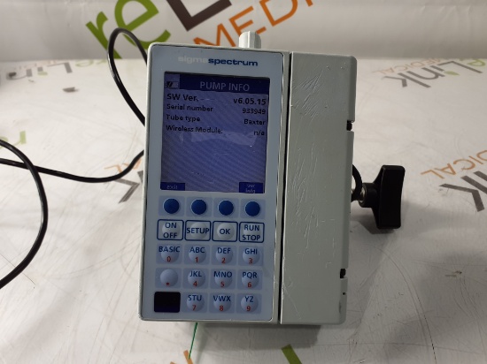 Baxter Sigma Spectrum 6.05.15 with B/G Battery Infusion Pump - 414728
