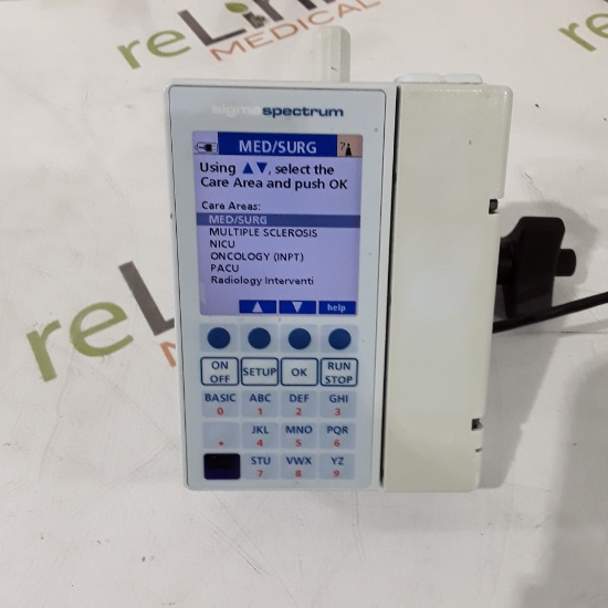 Baxter Sigma Spectrum 6.02.07 with B/G Battery Infusion Pump - 437077