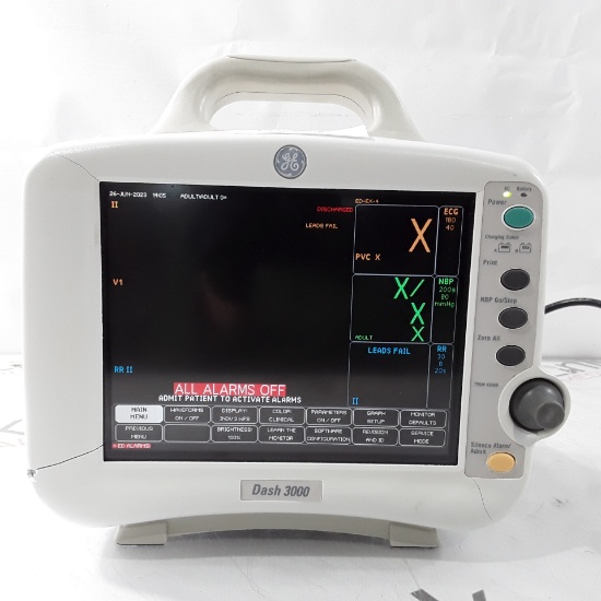 GE Healthcare Dash 3000 - GE/Nellcor SpO2 Patient Monitor - 302510