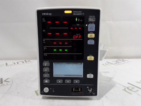 Mindray Datascope Accutorr V Vital Signs Monitor - 370127