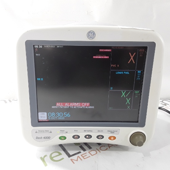 GE Healthcare Dash 4000 - GE/Nellcor SpO2 Patient Monitor - 336793