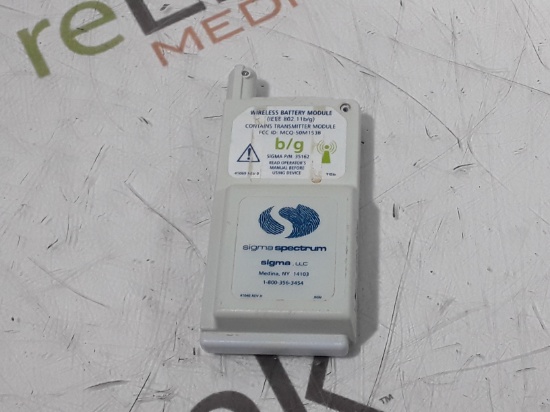 Baxter Sigma Spectrum 35162 Wireless B/G Battery - 440533