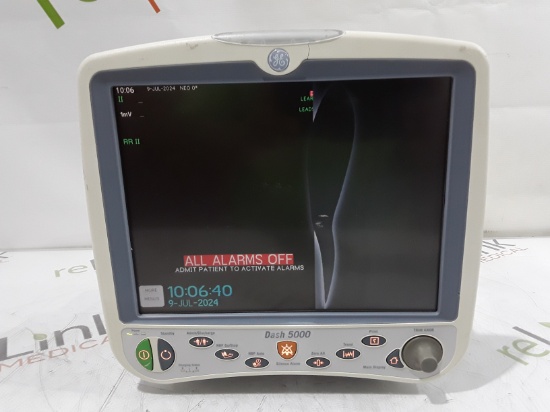 GE Healthcare Dash 5000 - Masimo SpO2 Patient Monitor - 426580