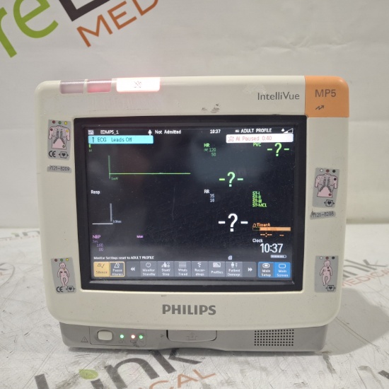 Philips Intellivue MP5 - ECG, Fast SpO2, NIBP Patient Monitor - 452490
