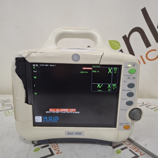 GE Healthcare Dash 3000 - Masimo SpO2 Patient Monitor - 466605