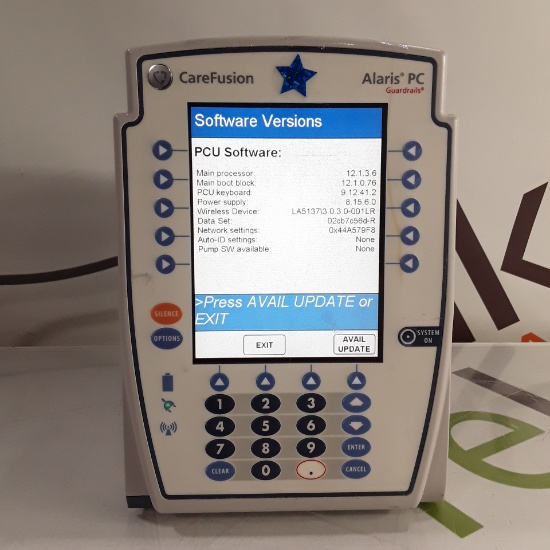 CareFusion Alaris 8015 Large Screen POC Infusion Pump - 390404