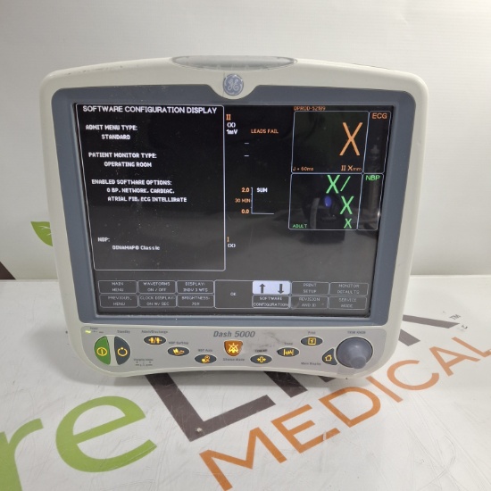 GE Healthcare Dash 5000 - GE/Nellcor SpO2 Patient Monitor - 461761