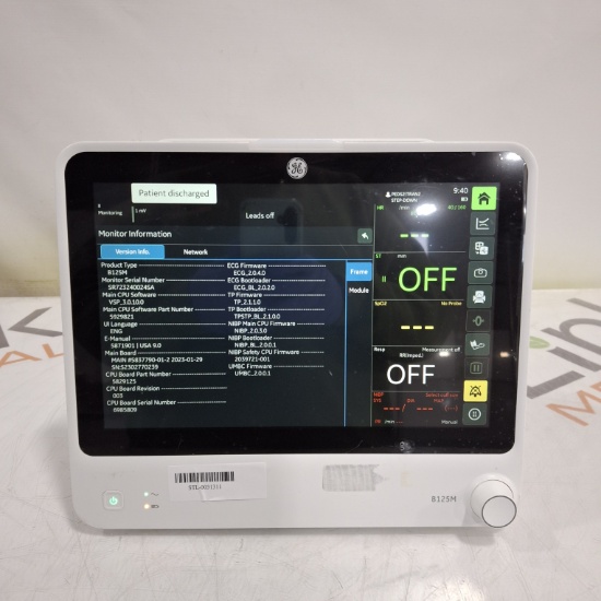 GE Healthcare B125M Patient Monitor - 514213
