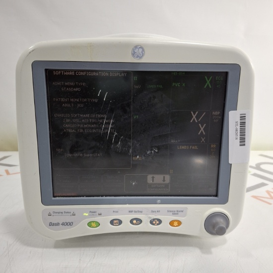 GE Healthcare Dash 4000 - GE/Nellcor SpO2 Patient Monitor - 491237
