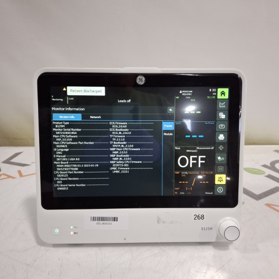 GE Healthcare B125M Patient Monitor - 514225