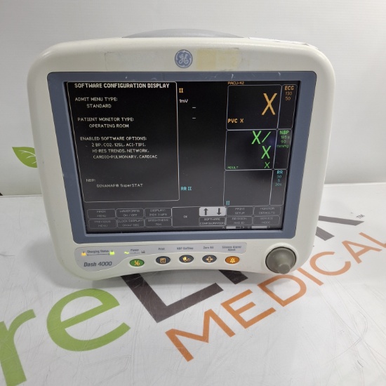 GE Healthcare Dash 4000 - Masimo SpO2 Patient Monitor