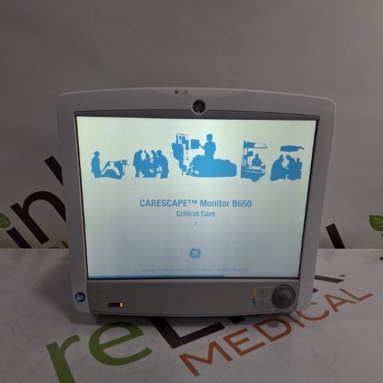 GE Healthcare Carescape B650 Critical Care Patient Monitor