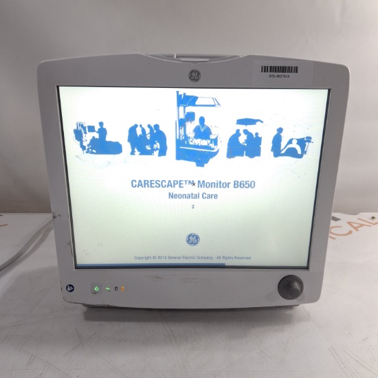 GE Healthcare Carescape B650 Neonatal Care Patient Monitor - 486431