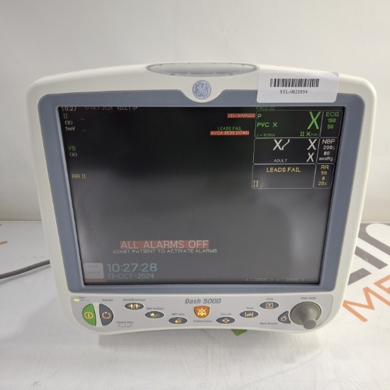 GE Healthcare Dash 5000 - GE/Nellcor SpO2 Patient Monitor - 461795