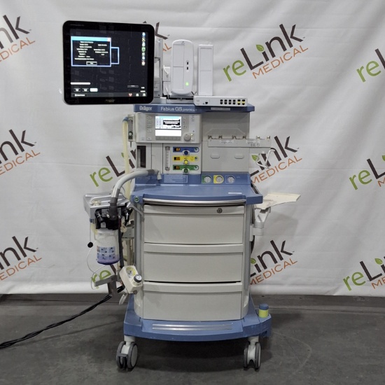 Draeger Medical Fabius GS Premium Anesthesia Machine - 494491