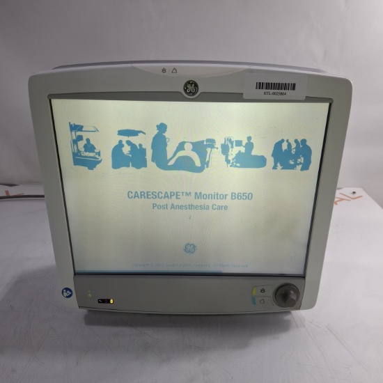 GE Healthcare Carescape B650 Post Anesthesia Care Patient Monitor - 479728