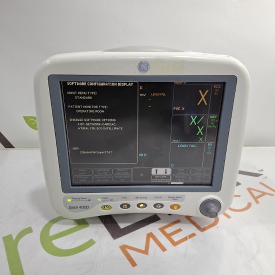 GE Healthcare Dash 4000 - Masimo SpO2 Patient Monitor - 461748