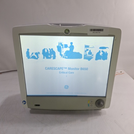 GE Healthcare Carescape B650 Critical Care Patient Monitor