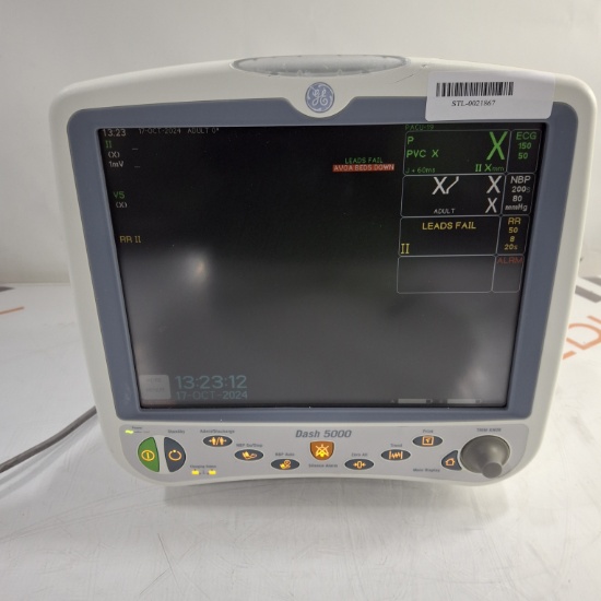 GE Healthcare Dash 5000 - GE/Nellcor SpO2 Patient Monitor - 461936