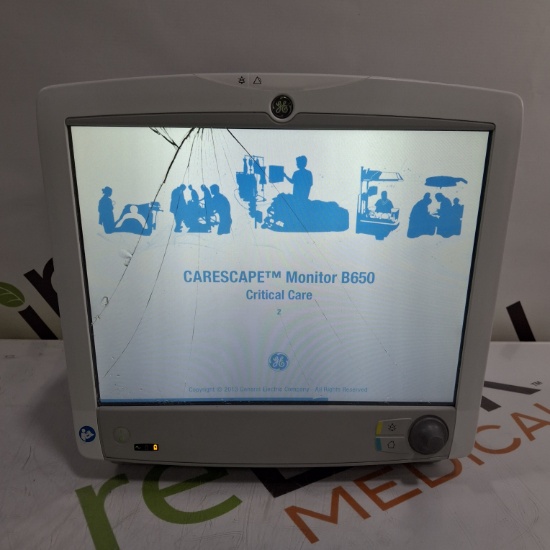 GE Healthcare Carescape B650 Critical Care Patient Monitor - 478507