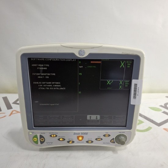 GE Healthcare Dash 5000 - Masimo SpO2 Patient Monitor - 492686