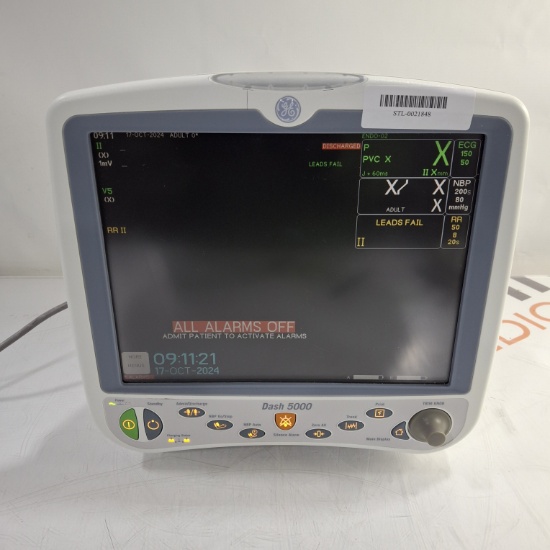 GE Healthcare Dash 5000 - GE/Nellcor SpO2 Patient Monitor - 461725