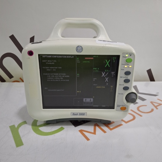 GE Healthcare Dash 3000 - GE/Nellcor SpO2 Patient Monitor - 478310