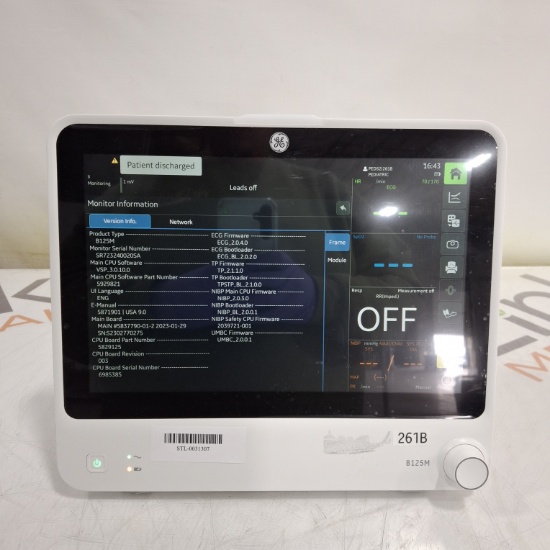 GE Healthcare B125M Patient Monitor - 514151