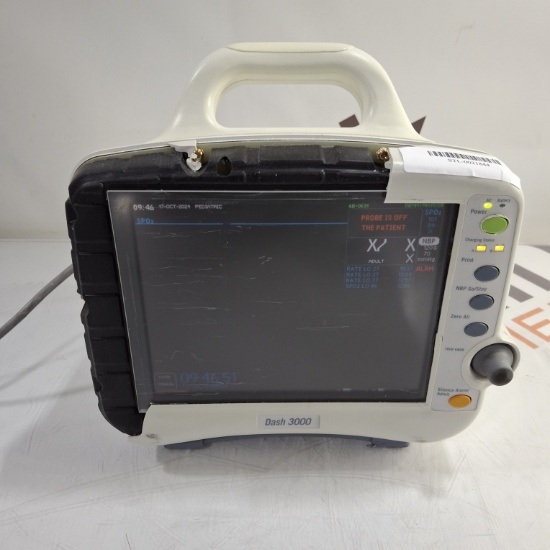 GE Healthcare Dash 3000 - Masimo SpO2 Patient Monitor - 461690