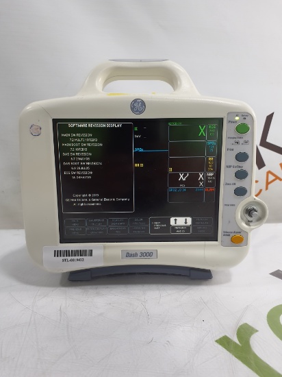 GE Healthcare Dash 3000 - Masimo SpO2 Patient Monitor - 437726