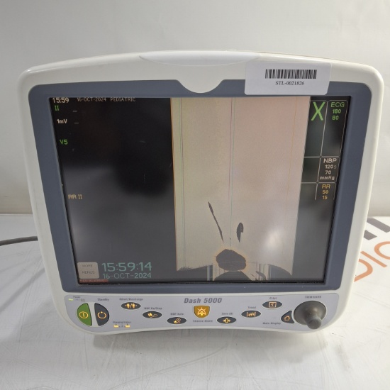 GE Healthcare Dash 5000 - Masimo SpO2 Patient Monitor - 461525