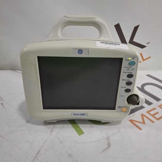GE Healthcare Dash 3000 - GE/Nellcor SpO2 Patient Monitor - 457559