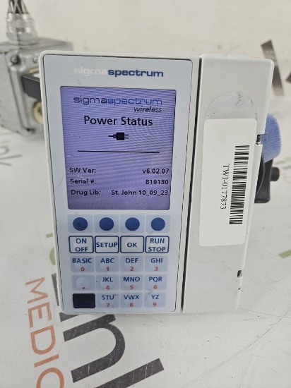 Baxter Sigma Spectrum 6.02.07 without Battery Infusion Pump - 501309