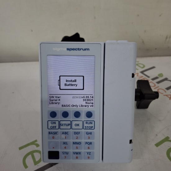 Baxter Sigma Spectrum 6.05.14 without Battery Infusion Pump - 488256