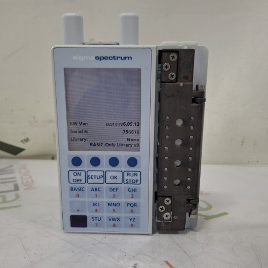 Baxter Sigma Spectrum 6.05.13 with A/B/G/N Battery Infusion Pump - 476696