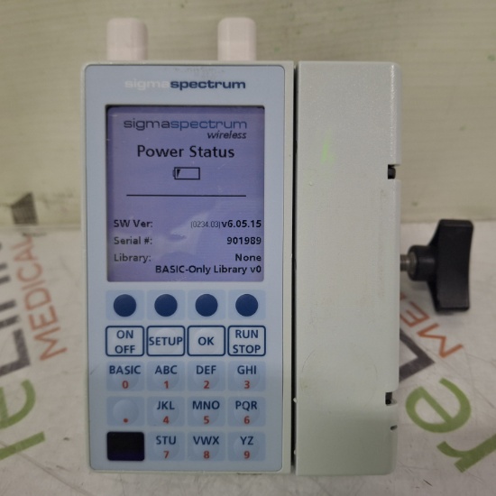 Baxter Sigma Spectrum 6.05.15 with A/B/G/N Battery Infusion Pump - 504394