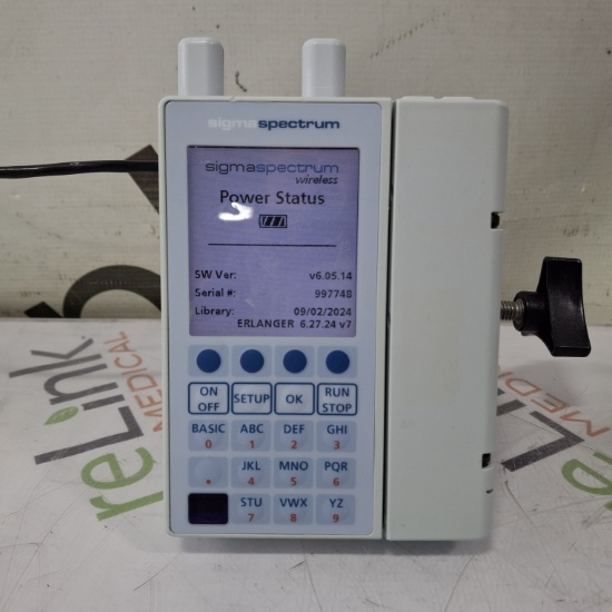 Baxter Sigma Spectrum 6.05.14 with A/B/G/N Battery Infusion Pump - 507363