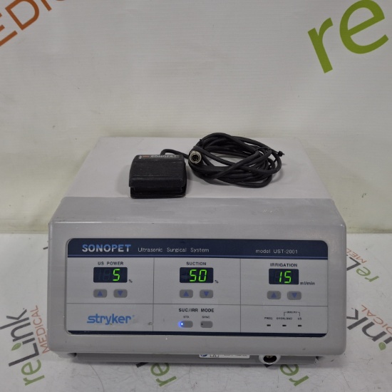 Stryker SonoPet Omni UST-2001 Ultrasonic Surgical System - 506713