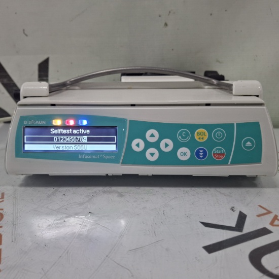 B. Braun Infusomat Space w/Pole Clamp & AC Adapter Infusion Pump - 453169