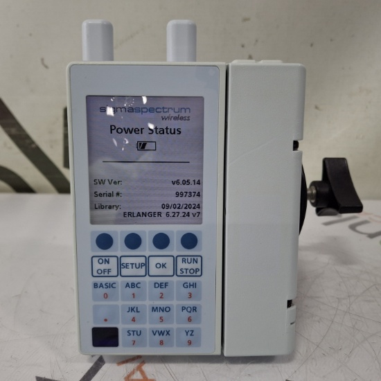 Baxter Sigma Spectrum 6.05.14 with A/B/G/N Battery Infusion Pump - 507204