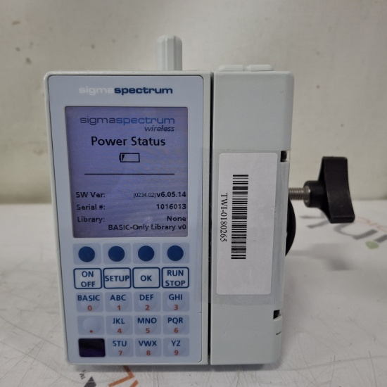 Baxter Sigma Spectrum 6.05.14 with B/G Battery Infusion Pump - 506972