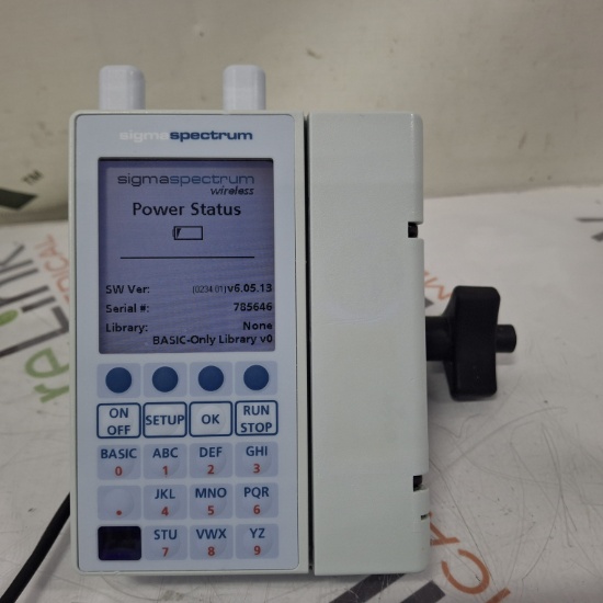 Baxter Sigma Spectrum 6.05.13 with A/B/G/N Battery Infusion Pump - 474836