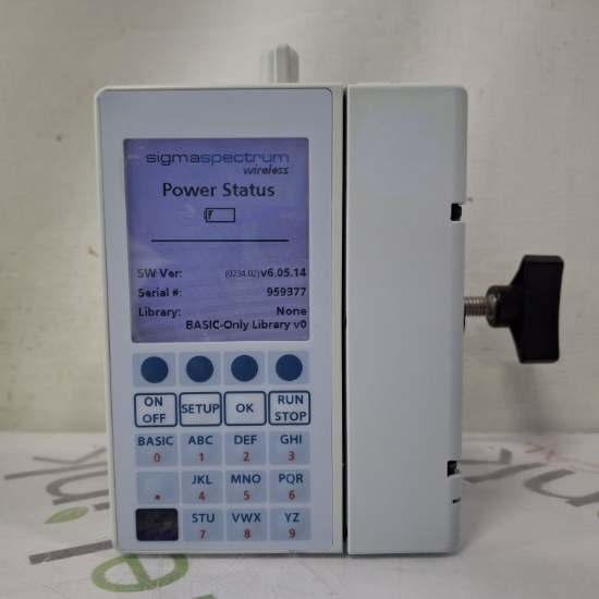 Baxter Sigma Spectrum with B/G Battery Infusion Pump - 507827