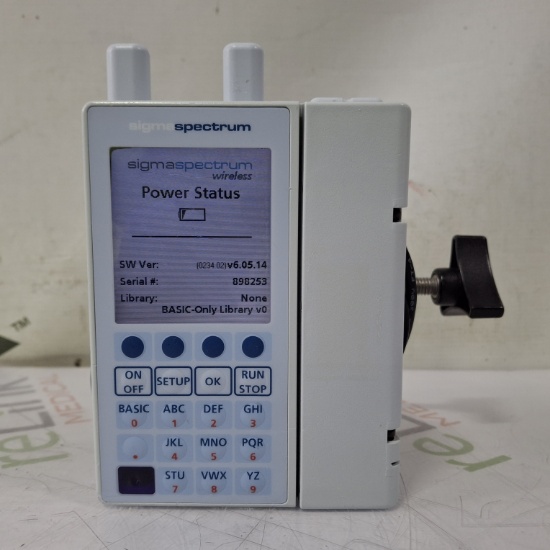 Baxter Sigma Spectrum 6.05.14 with A/B/G/N Battery Infusion Pump - 507734