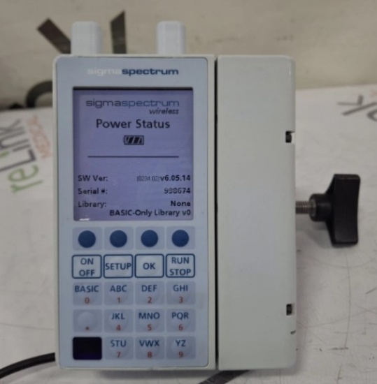 Baxter Sigma Spectrum w/ A/B/G/N Battery Infusion Pump - 473408