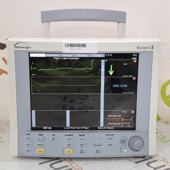 Datascope Passport 2 Patient Monitor - 512346